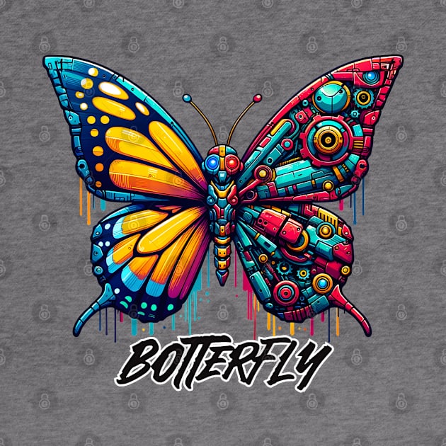 Butterfly is a Robot Vibrant by DrextorArtist